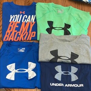 Boys under armour shirts